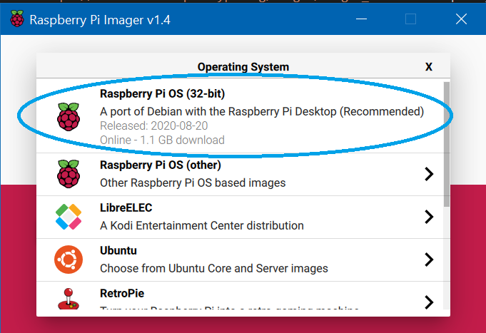 Raspberry Pi OS installer